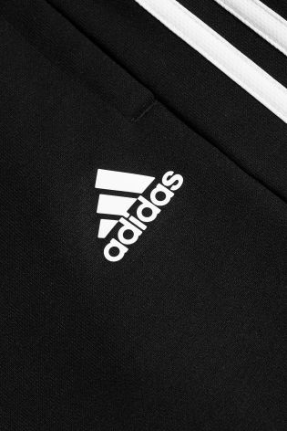 adidas Black/White 3 Stripe Essential Jogger